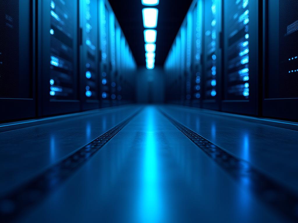 Secure data servers in a dark logistics center